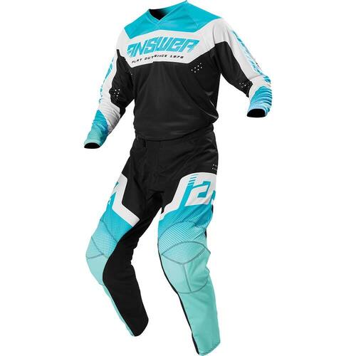 Answer 2021 Motocross Jersey Pant Gear Set Charge Syncron Astana/Seafoam/Black