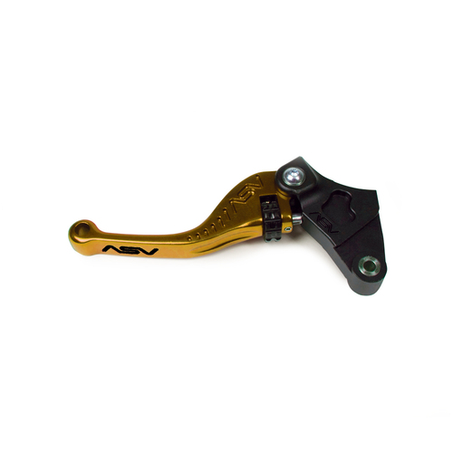 ASV KTM Gold F3 Shorty Clutch Lever - Supermoto 690 SMC/SMCR 2008-2013