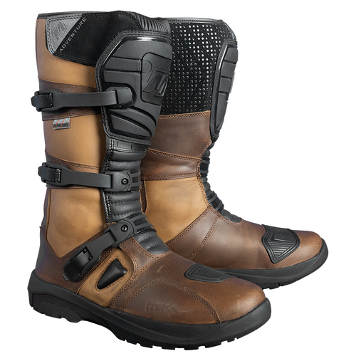 MotoDry 'Trekker Leather' Waterproof Adv. Boots