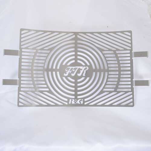 "Branded Radiator Guard, stainless, Indian FTR1200(S) '19-"