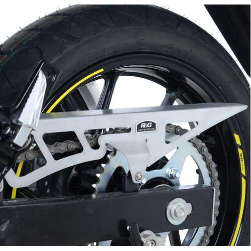 Brushed stainless Chain Guard, Suzuki V-Strom 250