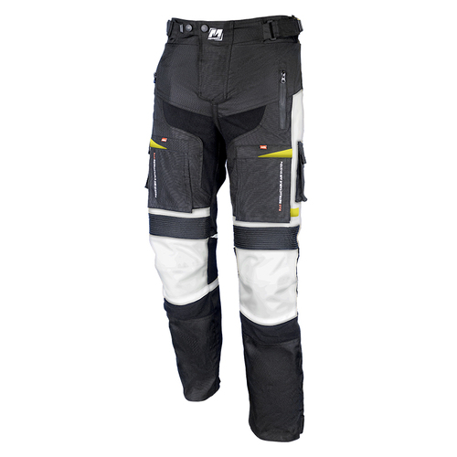 MotoDry Advent-Tour Trekker Road Pants - Blk/Gry/Flu