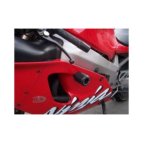 Crash Protectors (Black) - Kawasaki ZX7R P6P7