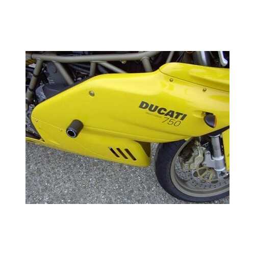 Crash Protectors (Black) - Ducati 750SS/900SS ('99 on)