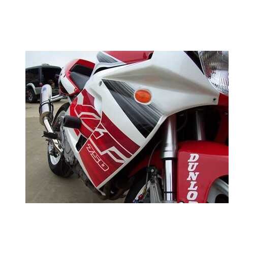 Crash Protectors (White) - Yamaha YZF750 '95-