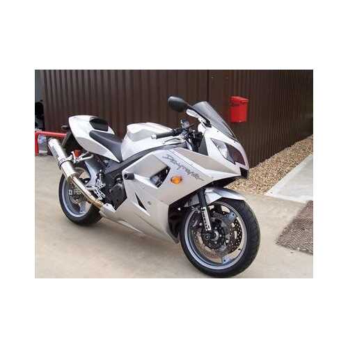 Crash Protectors (White) - Triumph Daytona 600 / 650