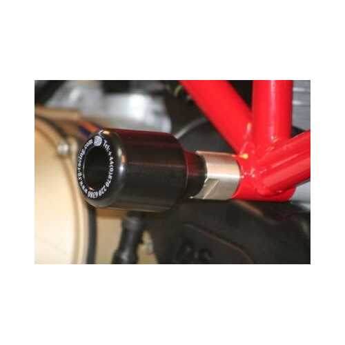 Crash Protectors (Black) - Ducati Hypermotard 1100 '07