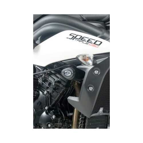 Aero Crash Protectors (Black) - Triumph Speed Triple 2011- (Front)