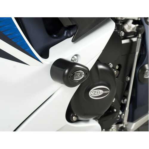 Aero Crash Protectors (Black) - Suzuki GSXR600 2011- Drill Kit