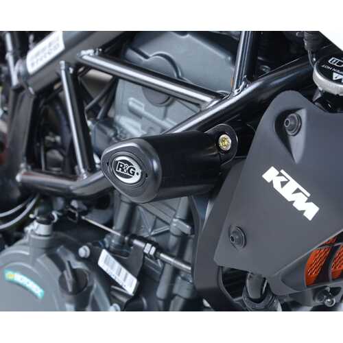 Aero Crash Protectors (Black) - KTM 125 Duke 2011-