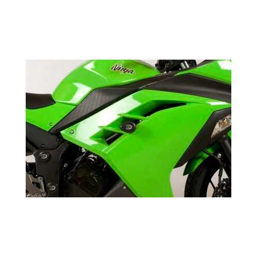 Crash Protectors (Black) - Kawasaki Ninja 250/300 2013