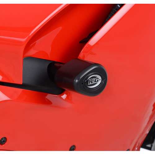 Aero Crash Protectors (White) - Panigale V4/V4S/Spec (drill inner panel)