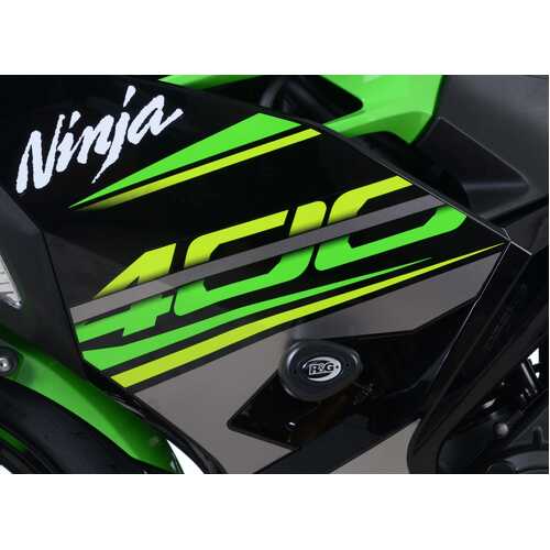 Aero No-Cut Frame Sliders (Black) - Kaw Ninja 250/400 '18- & Z400/ Z250 '19-