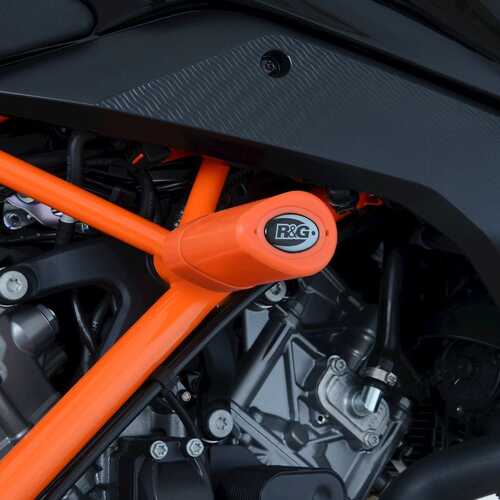 Aero Crash Protectors (Orange) - KTM 125/200/390 Duke