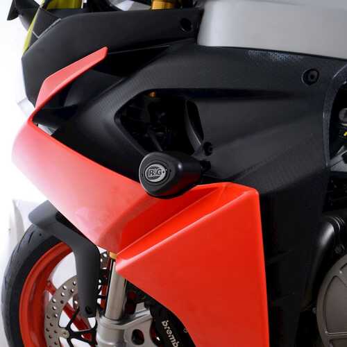 Aero Crash Protectors (Black) - Aprilia RS660 '21- (Drill Kit)