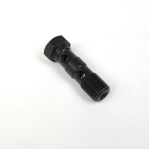 Whites Brake - 10mm Double Banjo Bolt - Black 10X1.0