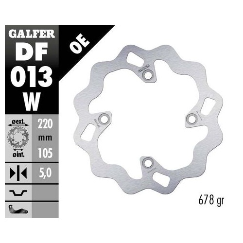 STANDARD SOLID MOUNT FRONT WAVE ROTOR