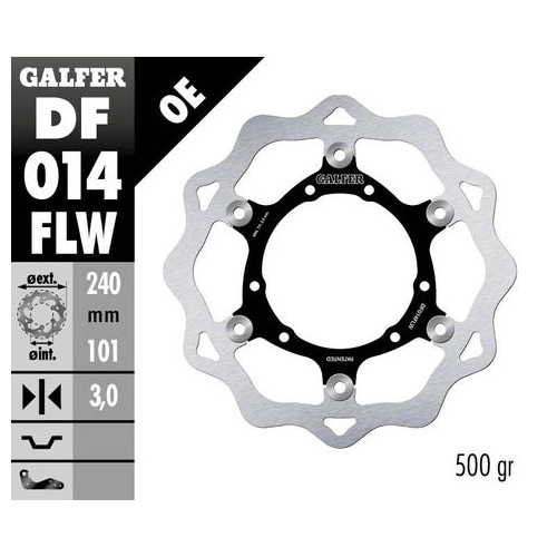 Galfer O/Size Floating Front Wave Rotor