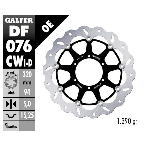 Galfer Standard Floating Front Wave Rotor