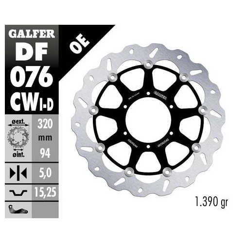 Galfer Standard Floating Front(R) Wave Rotor