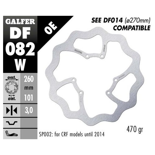 Galfer Standard Floating Front Wave Rotor