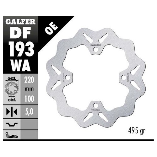 STANDARD SOLID MOUNT REAR WAVE ROTOR