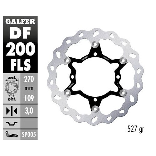 O/SIZE FLOATING FRONT WAVE ROTOR