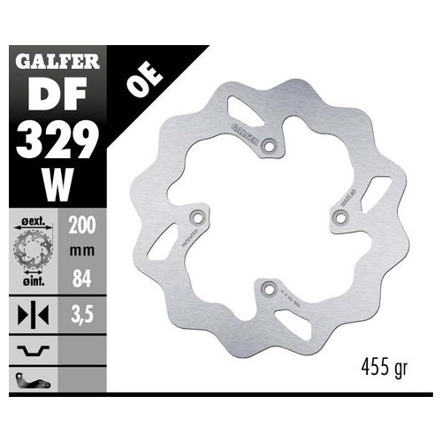 Galfer Oversize Solid Mount Rotor