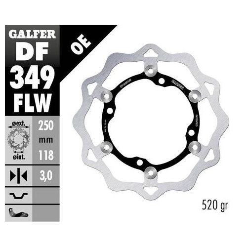 Galfer Oversize Standard Floating Rotor