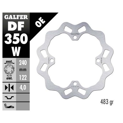 Galfer Oversized Solid Mount Rotor