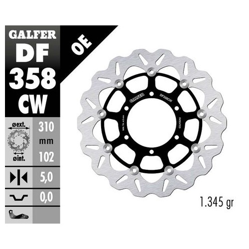 Galfer Standard Solid Mount Rotor