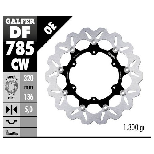 Galfer Dr-Z400S/Sm 00-19 Rs2 Fs Ss-Al-Ss