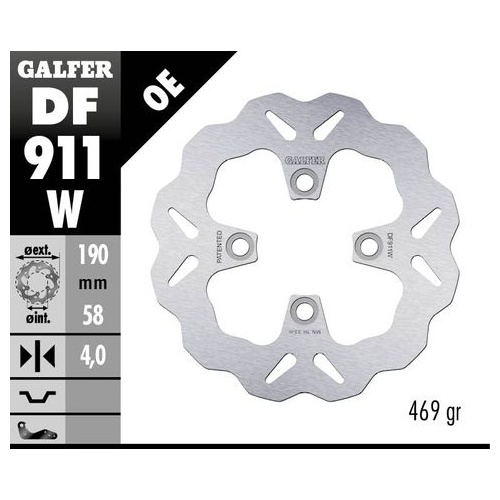 Galfer Standard Solid Mount Rotor