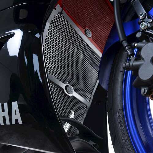 Downpipe Grille, DARK BLUE, Yamaha YZF-R25 '19- / R3 '19-