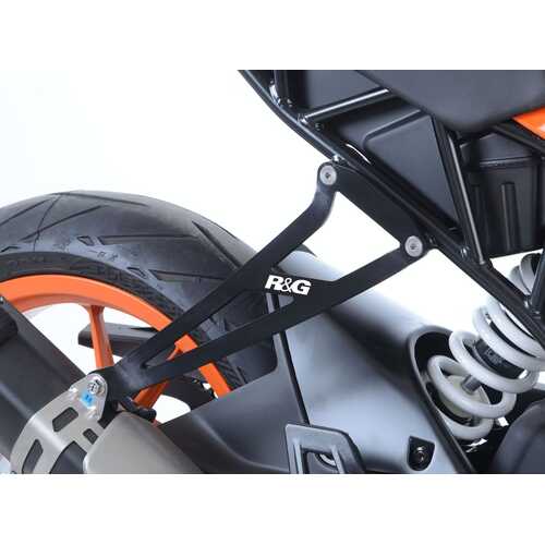 Exhaust Hanger, BLACK, KTM RC125 '17- / RC390 '17-