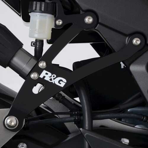 Exhaust Hanger, BLACK, RHS, Kawasaki Ninja 1000SX '20-