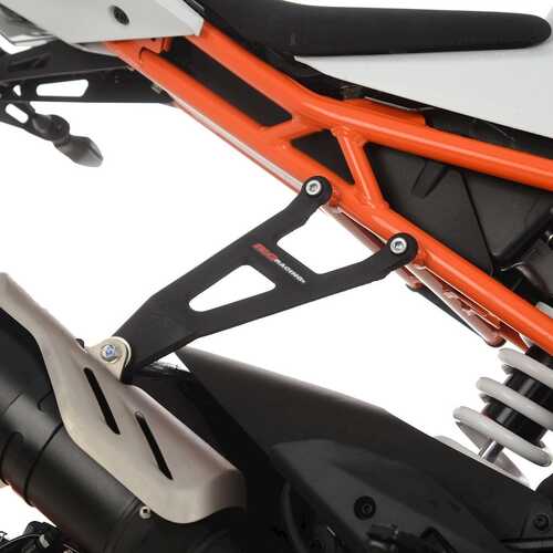 R&G Exh Hanger & Blanking Plate kit, BLK, KTM RC390/125 '22