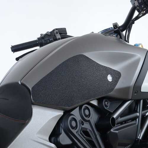 R&G Tank Traction Grip Kit - Ducati Diavel 1260(S) Traction Grips : 2-Grip Kit (Black)