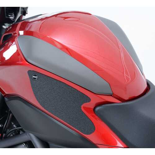 R&G Tank Traction Grip Kit - Honda NC700S / NC750S Traction Grips : 2-Grip Kit (Black)