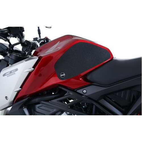 R&G Tank Traction Grip Kit - Trank Traction Grips Hon CB125R 18- BLK (Black)