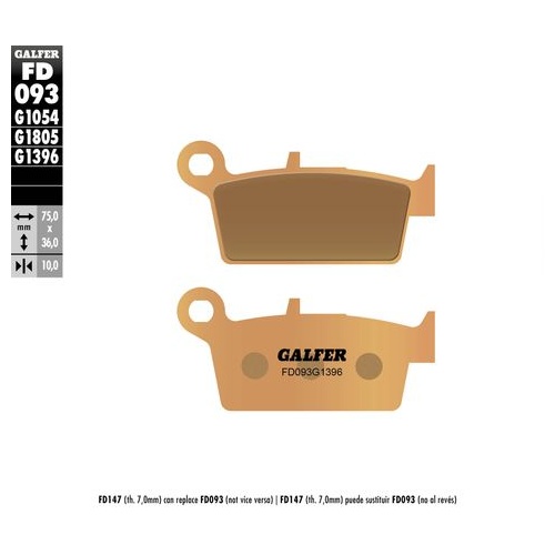 Galfer Hh Sintered Compound 6