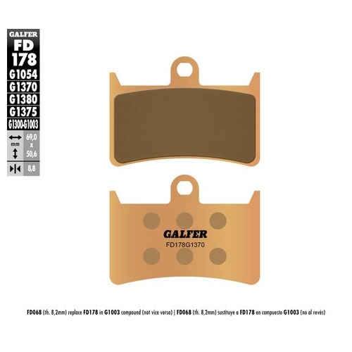 Galfer Hh Sintered Compound 16