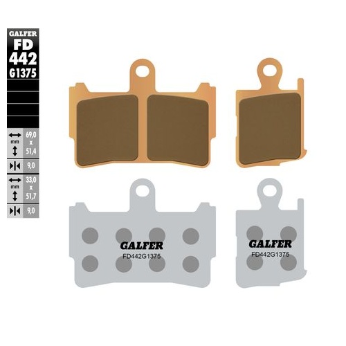 Galfer Hh Sintered Compound 63