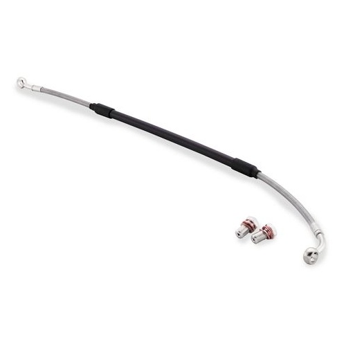 YZ250F BRAIDED BRAKE LINE BLUE/SILVER