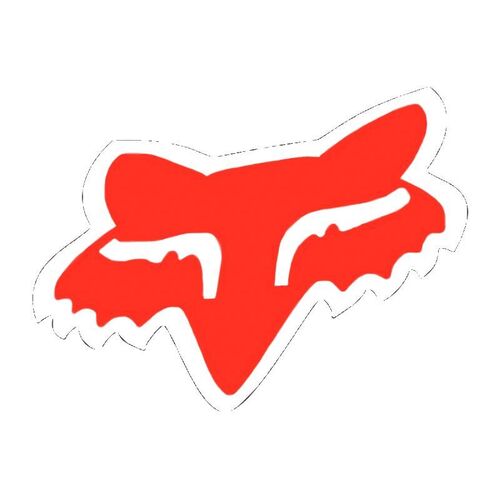 Fox Head Decal 1.75 / Red