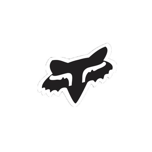 Fox Head Decal 4 In. / Blk