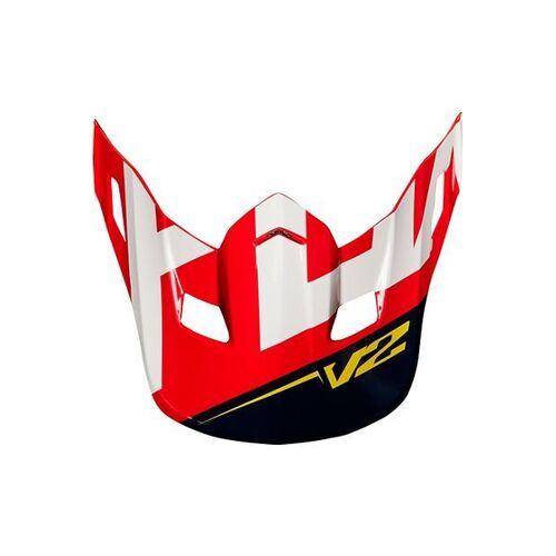 Fox V2 Preme Visor 2018 Navy Red