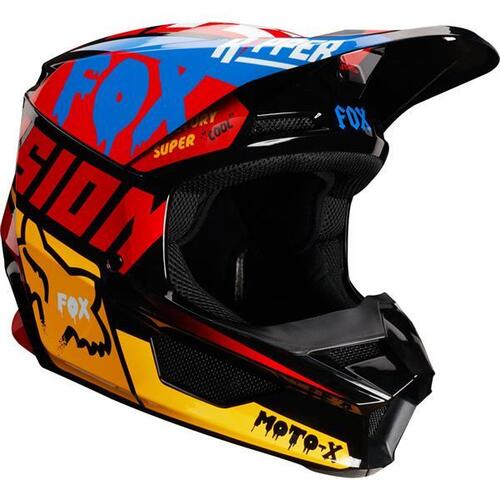 Fox V1 Czar Visor 2019 Black Yellow