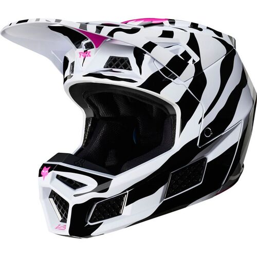 Fox V3 Zebra Helmet ECE