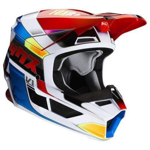 Fox Youth V1 Yorr Helmet 2020 Blue Red